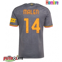 Camiseta AS Roma Donyell Malen #14 Tercera Equipación 2026-27 manga corta